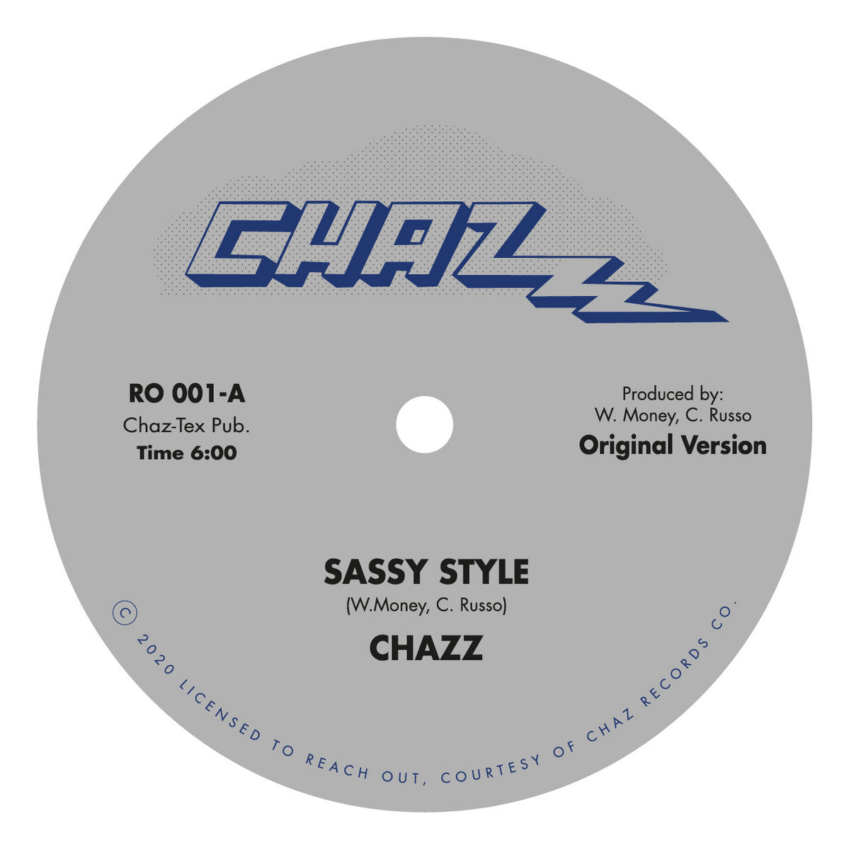 Chazz - Sassy Style (Edit By Red Greg) 12" (Reach Out Records)