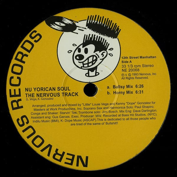 NU YORICAN SOUL - THE NERVOUS TRACK 12" (NERVOUS RECORDS)