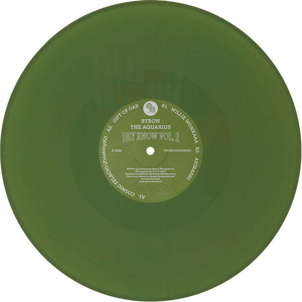 BYRON THE AQUARIUS - DEY KNOW VOL.2 12" (PHONOGRAMME)