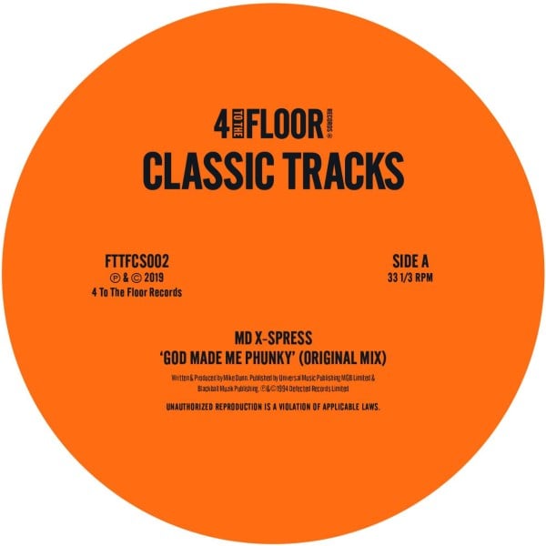 MD X-Spress / Three Kings - God Made Me Phunky / Shake Dat Booty (Inc. Pal Joey Remix) 12" (4 TO THE FLOOR)