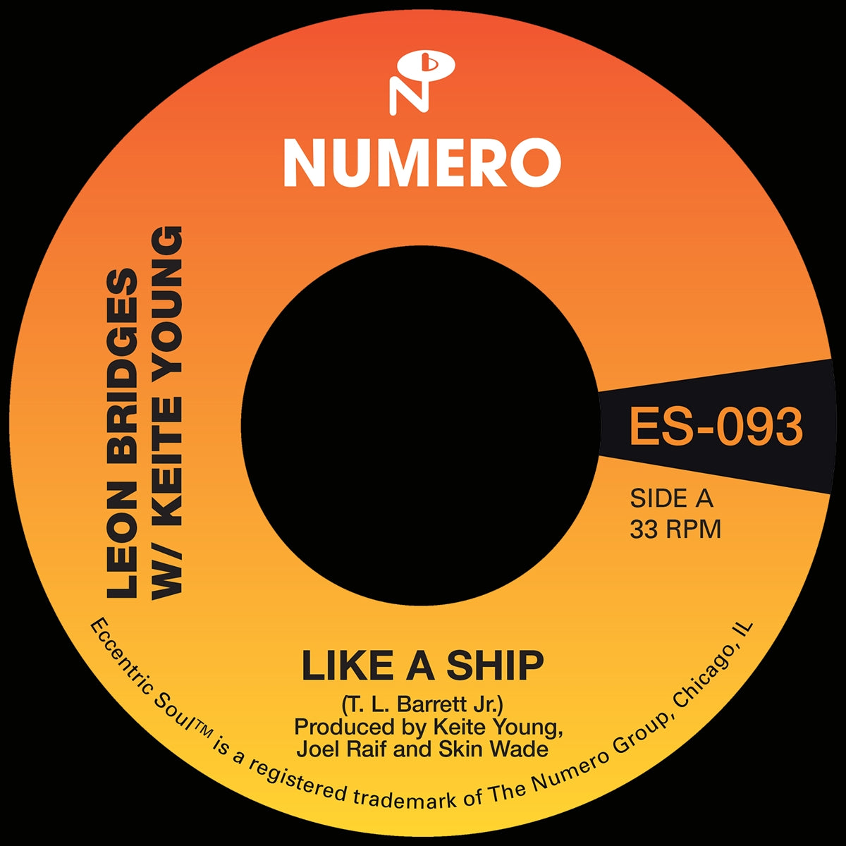 LEON BRIDGES / PASTOR TL BARRETT -	LIKE A SHIP 7" (NUMERO GROUP)