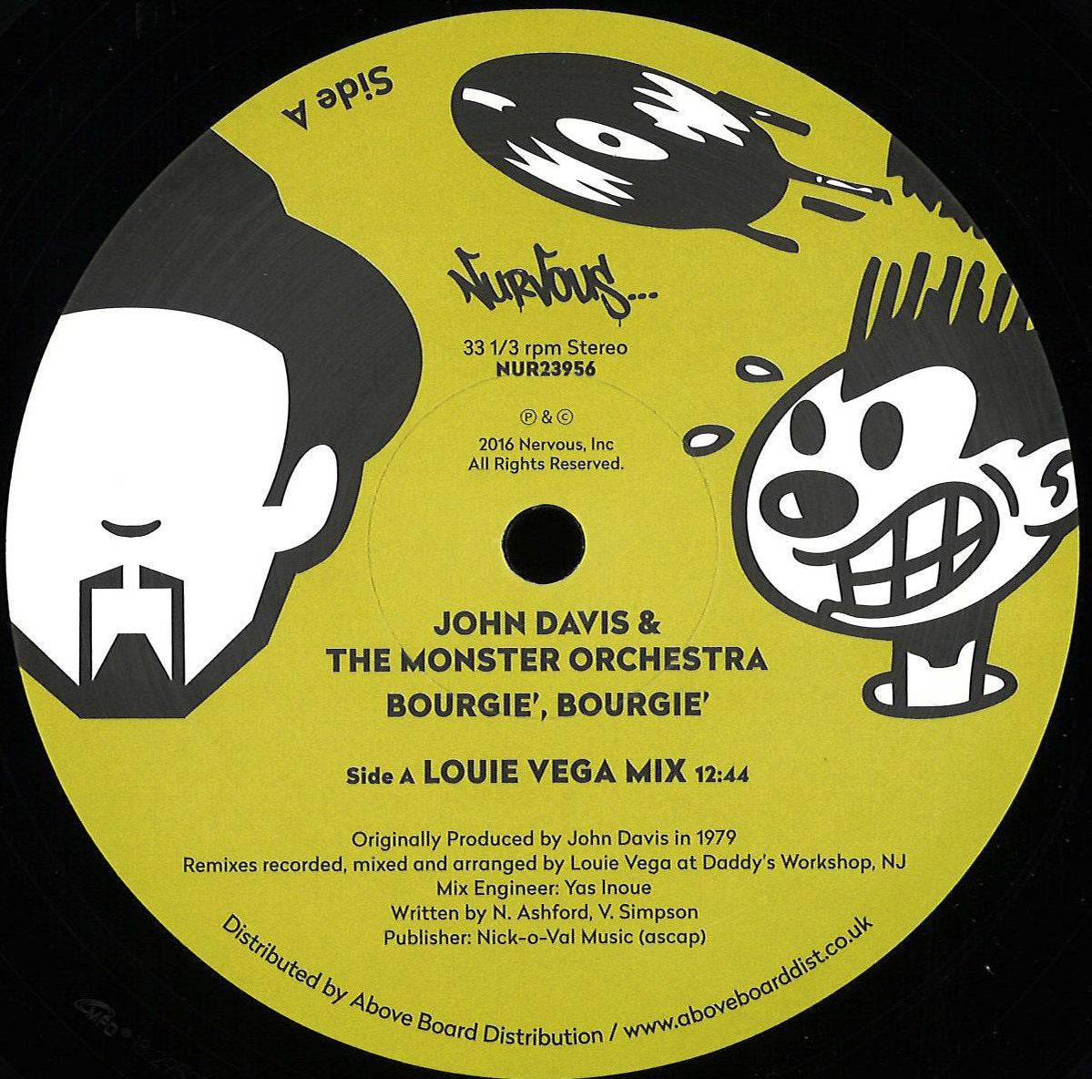 John Davis & The Monster Orchestra - Bourgie, Bourgie (Louie Vega Remixes) 12" (NURVOUS)