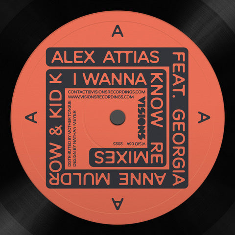 ALEX ATTIAS FT. GEORGIA ANNE MULDROW & KID K - I WANNA KNOW - REMIXES 12"	(VISIONS)