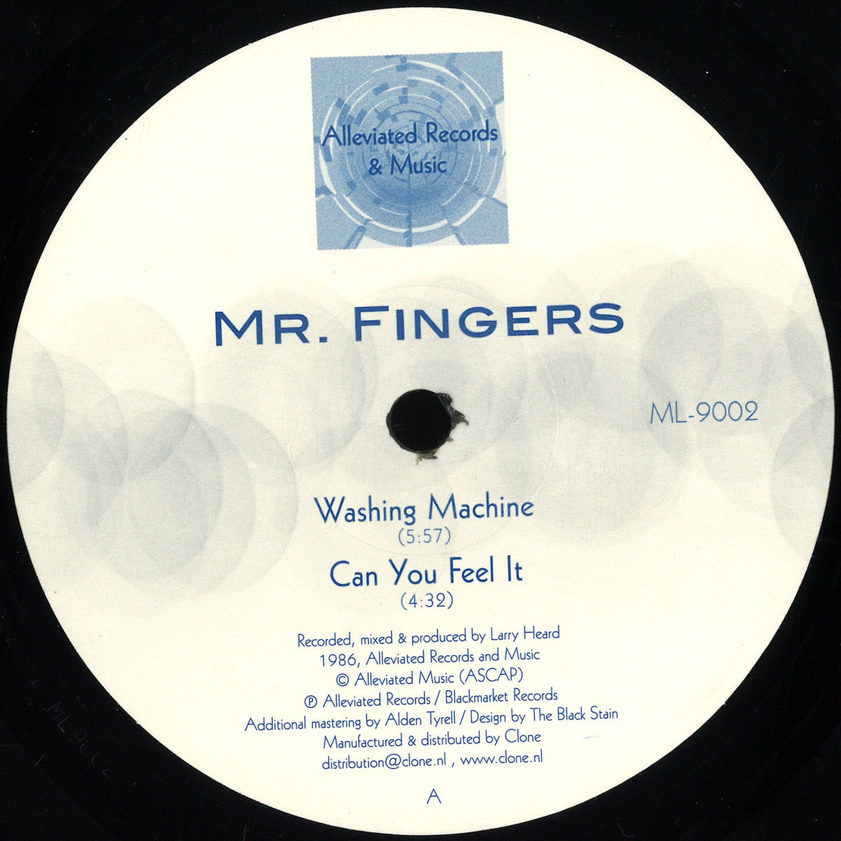 MR. FINGERS	- WASHING MACHINE 12" (ALLEVIATED RECORDS)