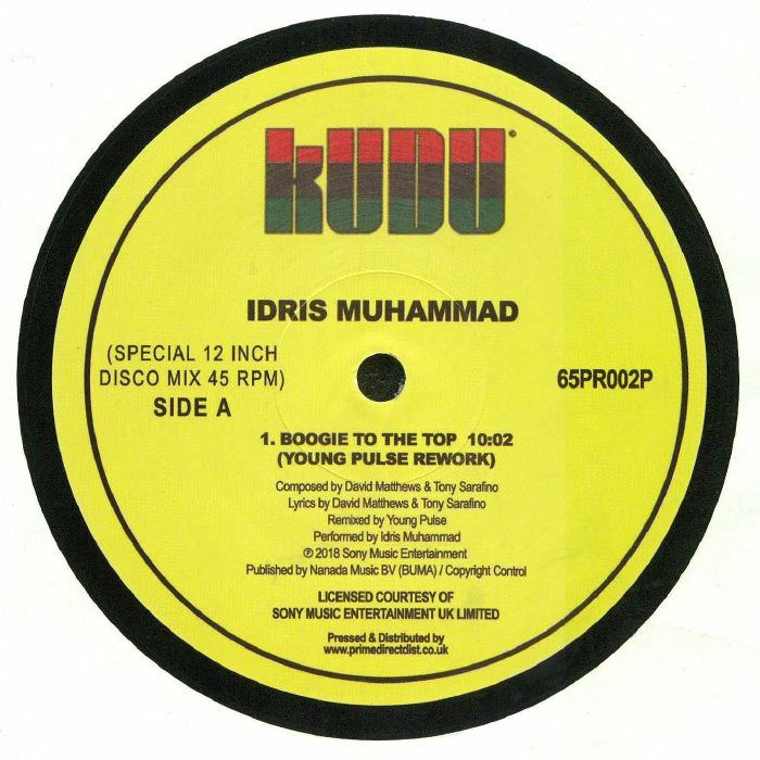 Idris Muhammad - Boogie To The Top (Young Pulse Rework) 12" (KUDU)