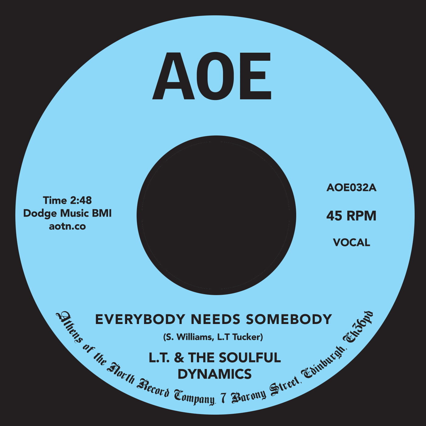 The Soulful Dynamics - Everyone Needs Someone 7" (AOE)