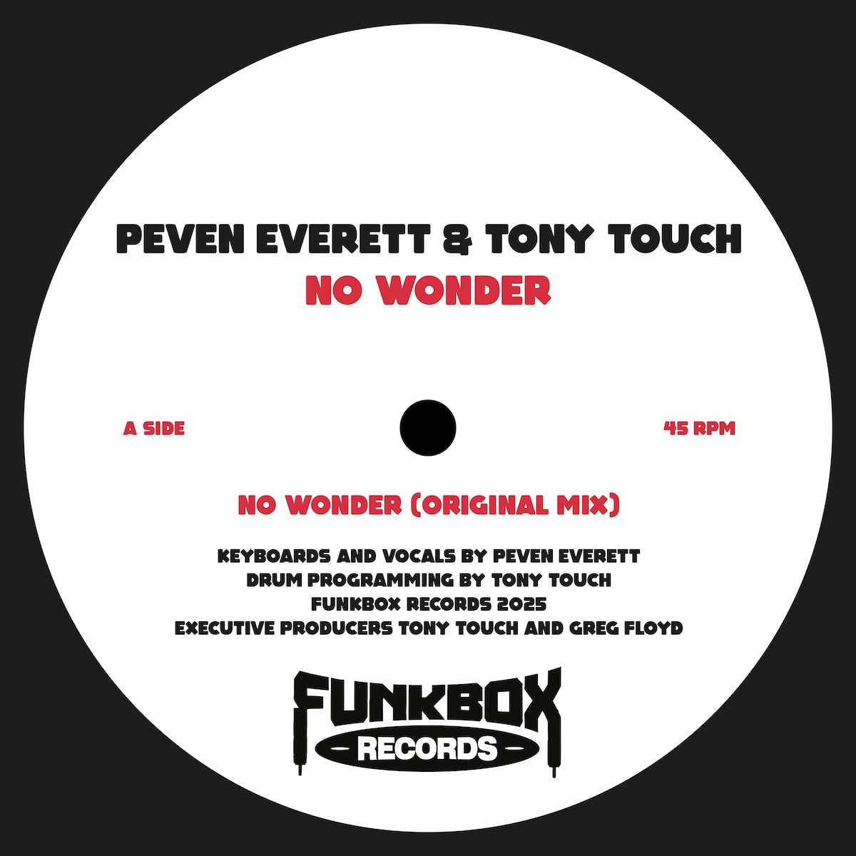 PEVEN EVERETT & TONY TOUCH - NO WONDER (INCL. YORUBA SOUL RMX) 12" (FUNKBOX RECORDS)