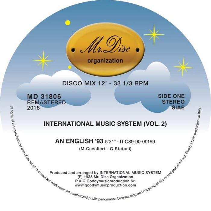 INTERNATIONAL MUSIC SYSTEM - INTERNATIONAL MUSIC SYSTEM VOL 2 12" (MR DISC ORGANIZATION)