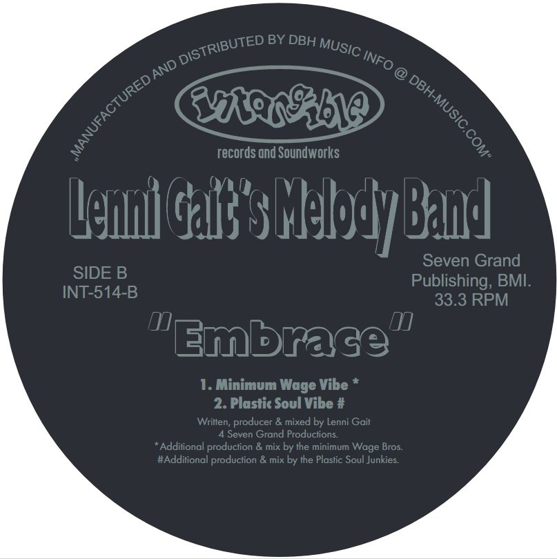 Lenni Gait's Melody Band - Embrace 12" (INTANGIBLE RECORDS & SOUNDWORKS)