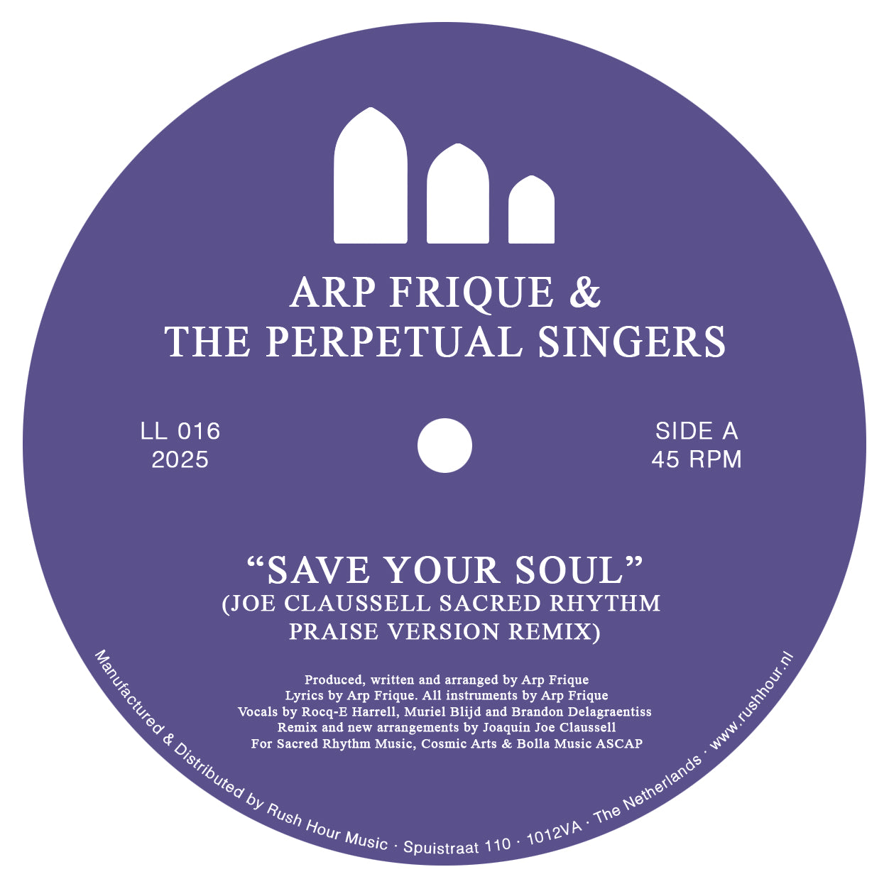 ARP FRIQUE & THE PERPETUAL SINGERS - SAVE YOUR SOUL (JOE CLAUSSELL SACRED RHYTHM PRAISE VERSION REMIX) 12" (UNKNOWNUNKNOWN)