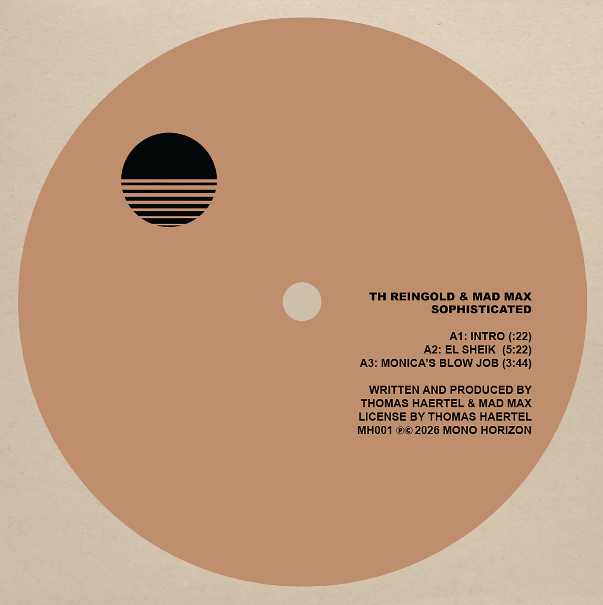 T.H. REINGOLD & MAD MAX - SOPHISTICATED 12" (MONO HORIZON)