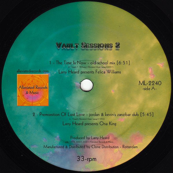 Larry Heard - Vault Sessions 2 12" (ALLEVIATED)