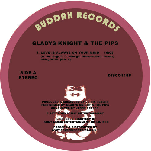 Gladys Knight & The Pips - Love Is Always on Your Mind / Bourgie Bourgie 12" (BUDDAH)