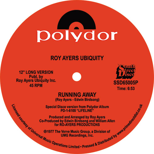 Roy Ayers Ubiquity - Running Away / Love Will Bring Us Back Together 12" (South Street Disco)