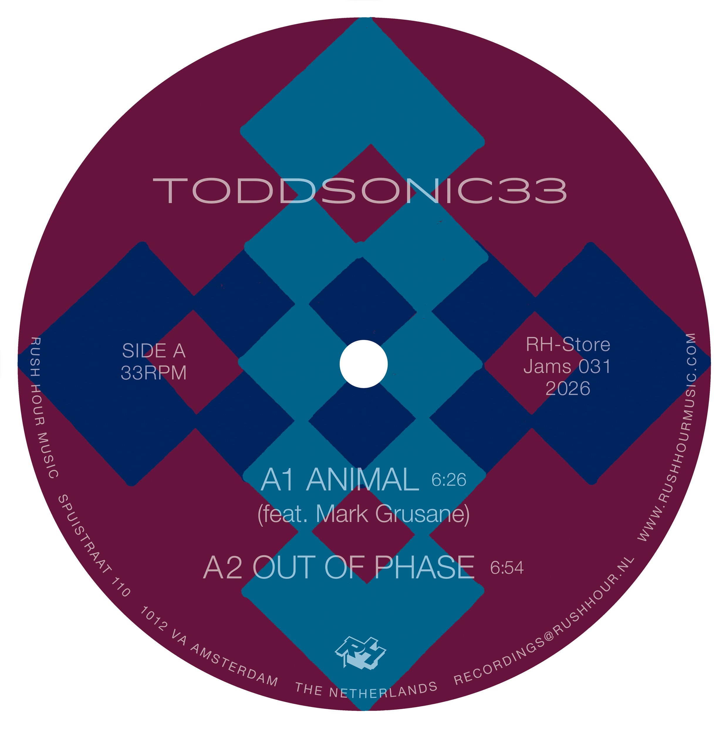 TODDSONIC33 - ANIMAL 12" (RUSH HOUR)