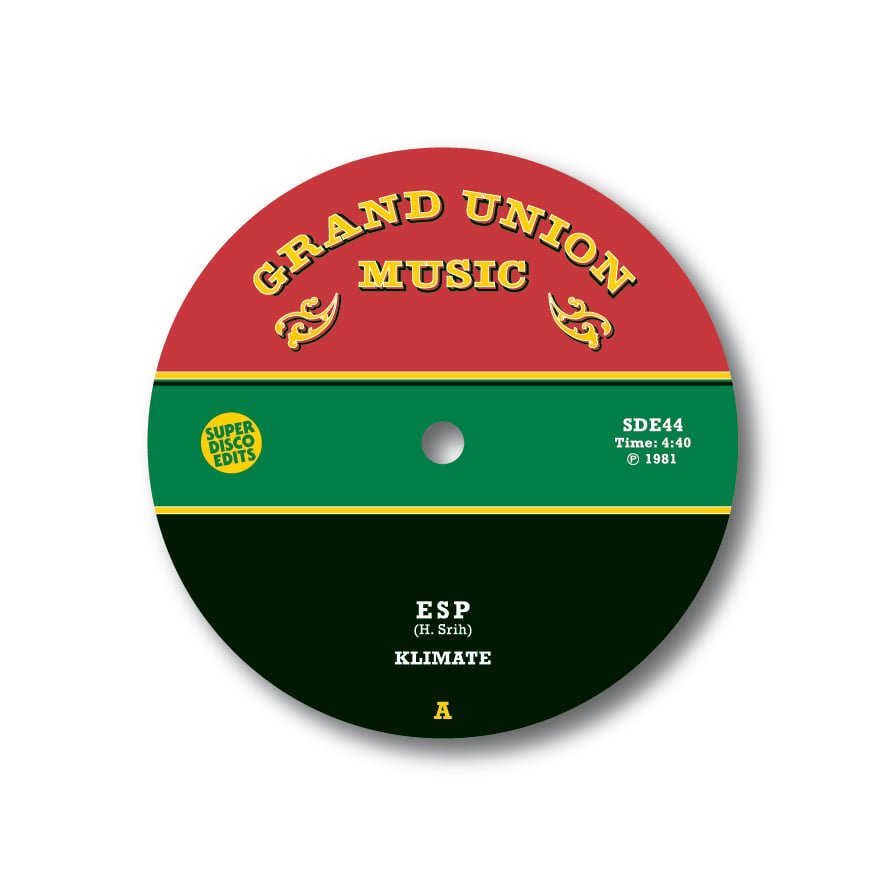 Klimate - E.S.P / To See You 12" (GRAND UNION MUSIC)